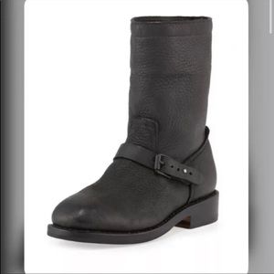 Rag & Bone Oliver Moto Boots Black Size 37